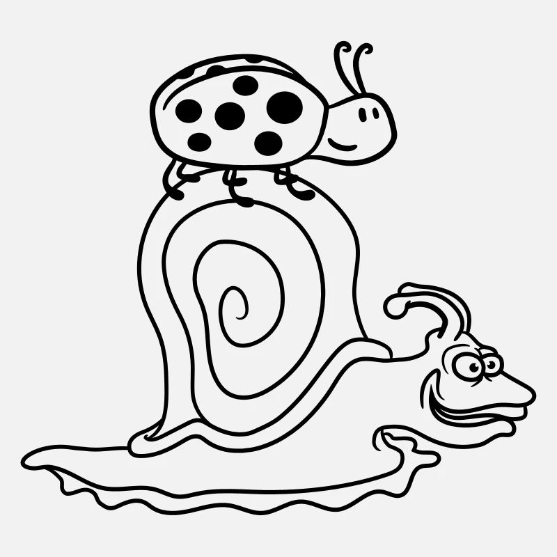 riding transport ladybug points snail schl