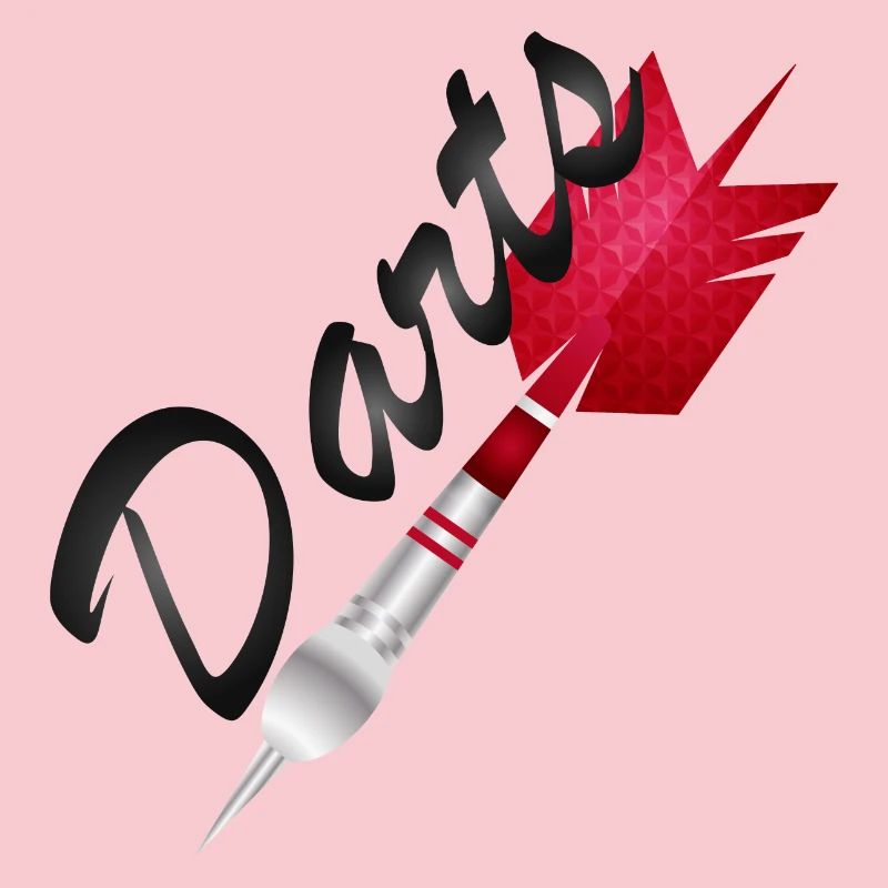 single red dart with darts typography