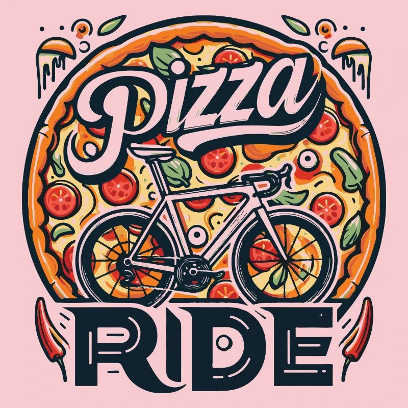 Conception de balade à vélo pizza