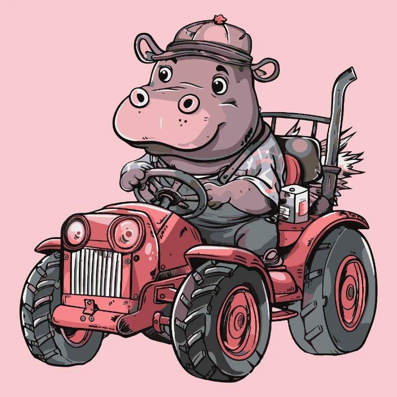 Nilpferd Traktor Farmer