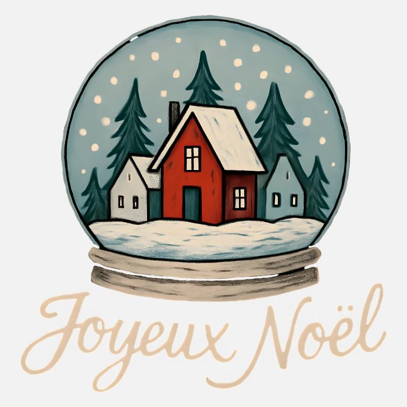 Boule de Noël Maison Rouge