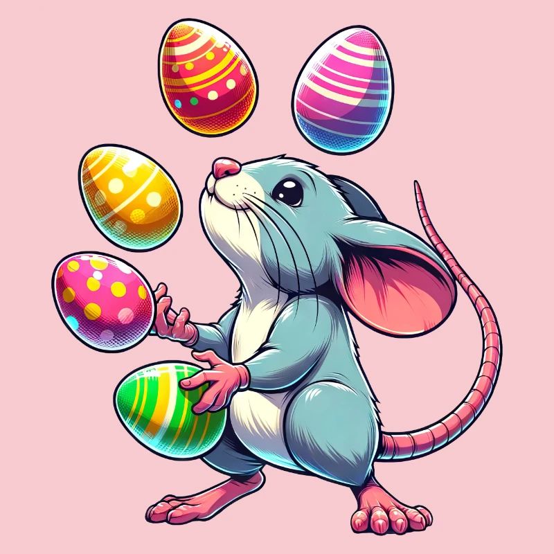 Easter Mouse & Rat Egg Juggling