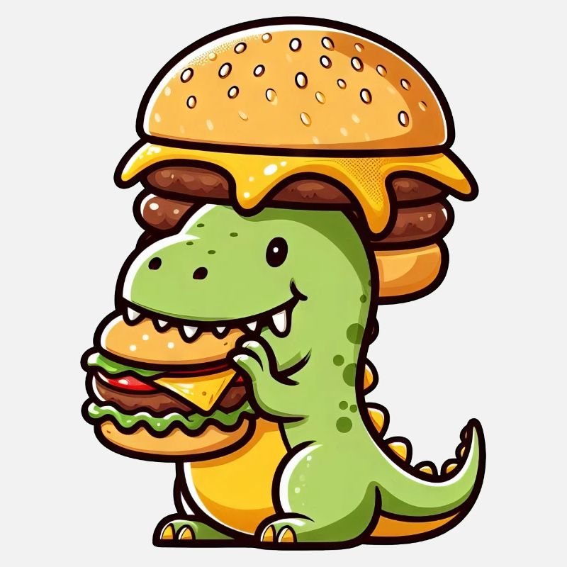 Bizarre Dino T-Rex Hamburger Restauration rapide