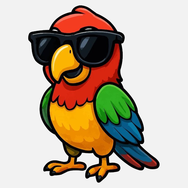 Parrot Sunglasses Comic