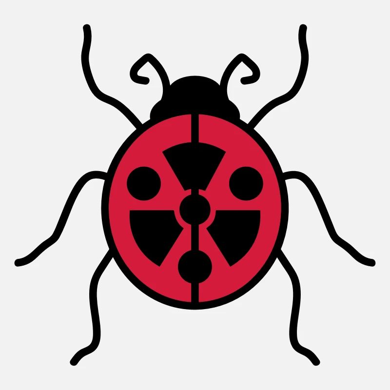 atom symbol radioactive danger danger warning hinwe