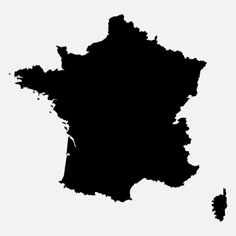 France Flag Map