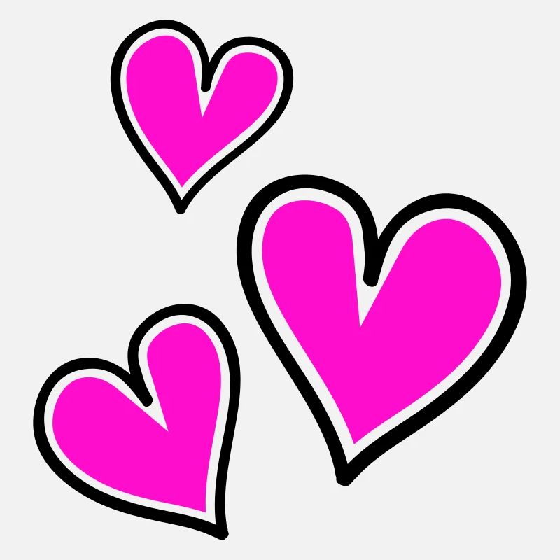 Bright Pink Heart Pattern