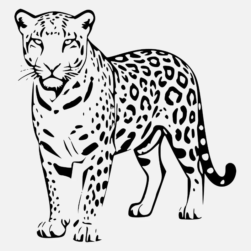 Black Leopard Gift Cat Lover
