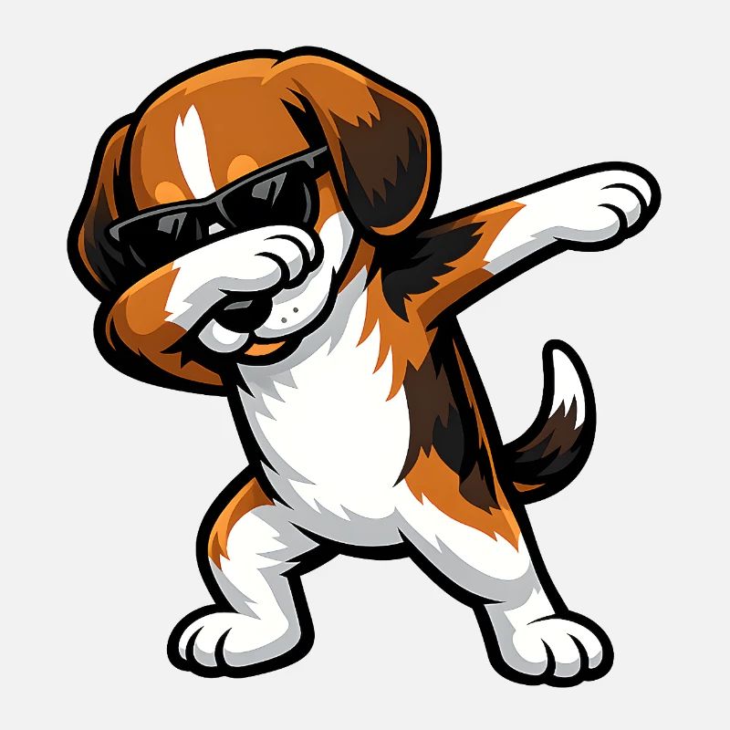 Dabbing Beagle