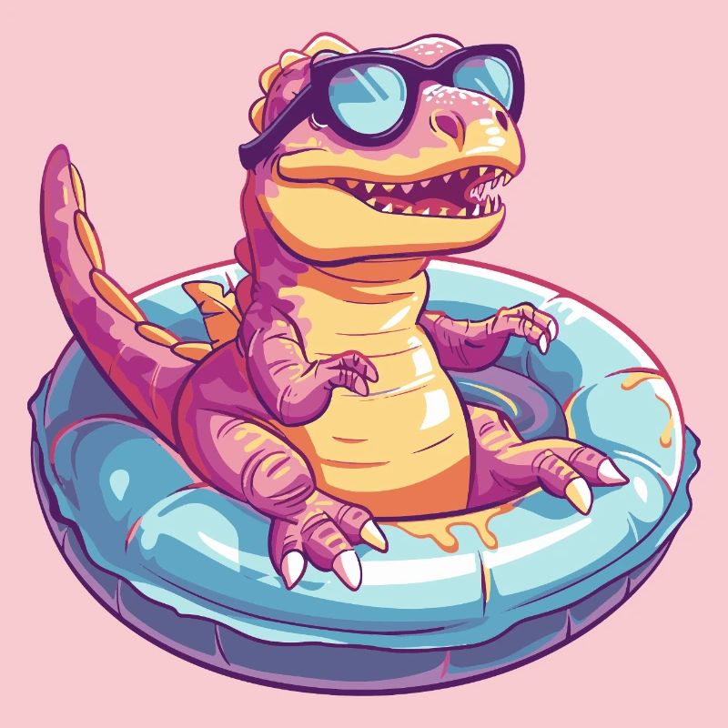 Dinosaur T-Rex Comic Cool