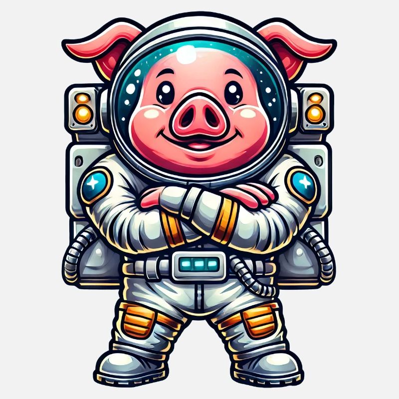 Astronaute Cochon Cosmonaute de l’univers de l’espace