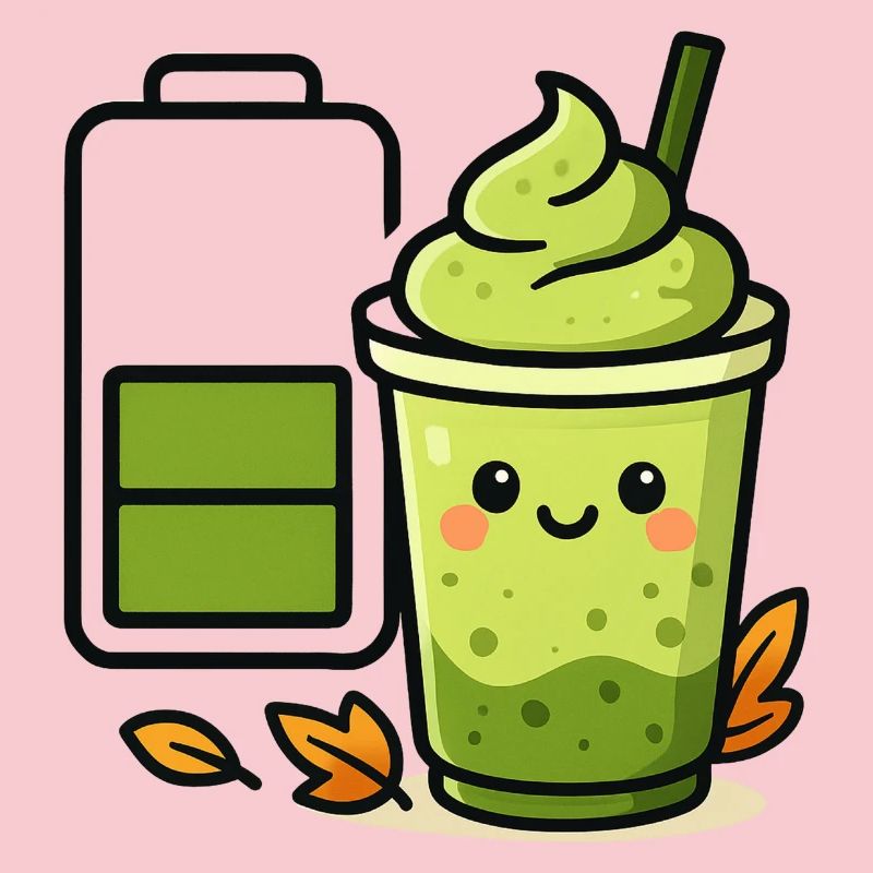 Matcha iced Latte Battery loading
