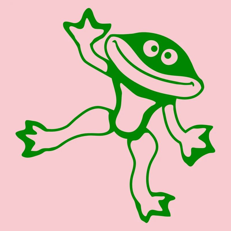 Frog Toad Dancing Funny Silly Naughty Waving Comic