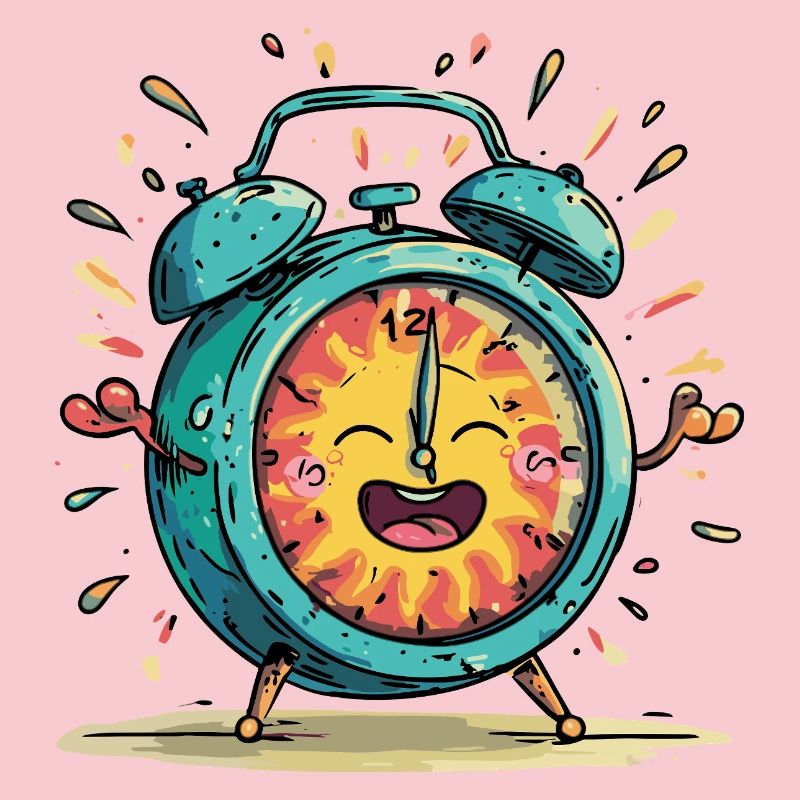 Sun Alarm Clock Celebration Image