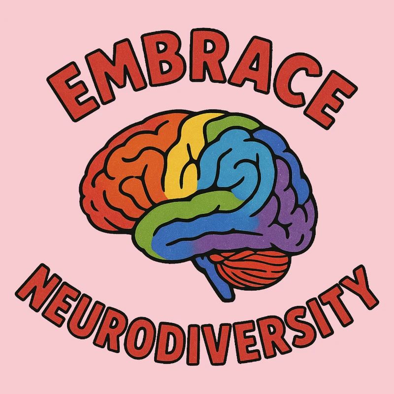 Rainbow Brain Embrace Neurodiversity