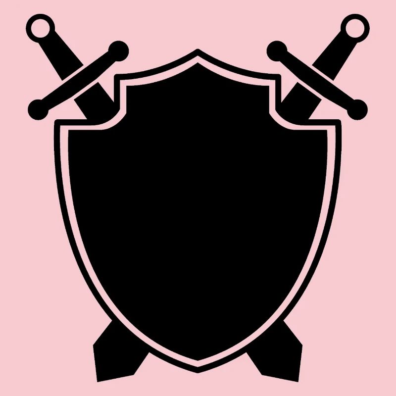 Bouclier médiéval avec épée