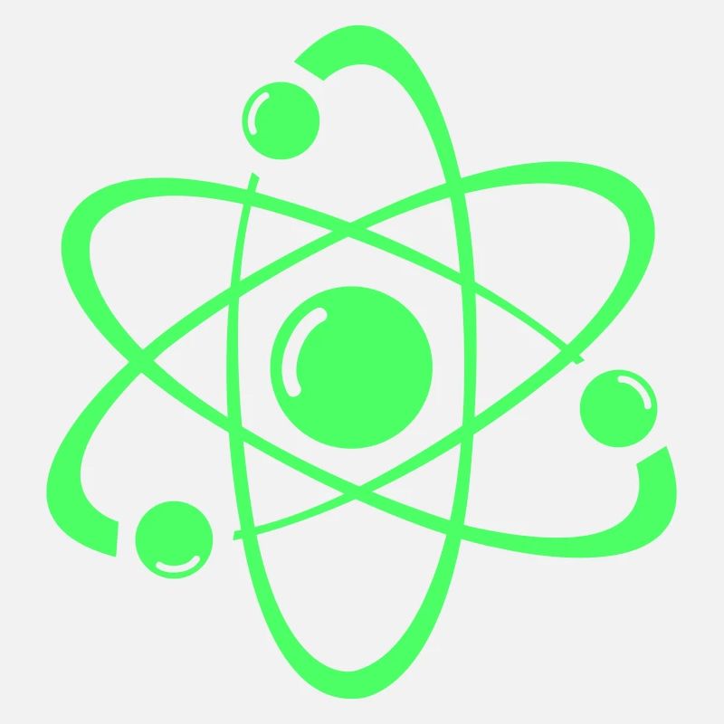 Conception d’atome de néon : image atomique radiante