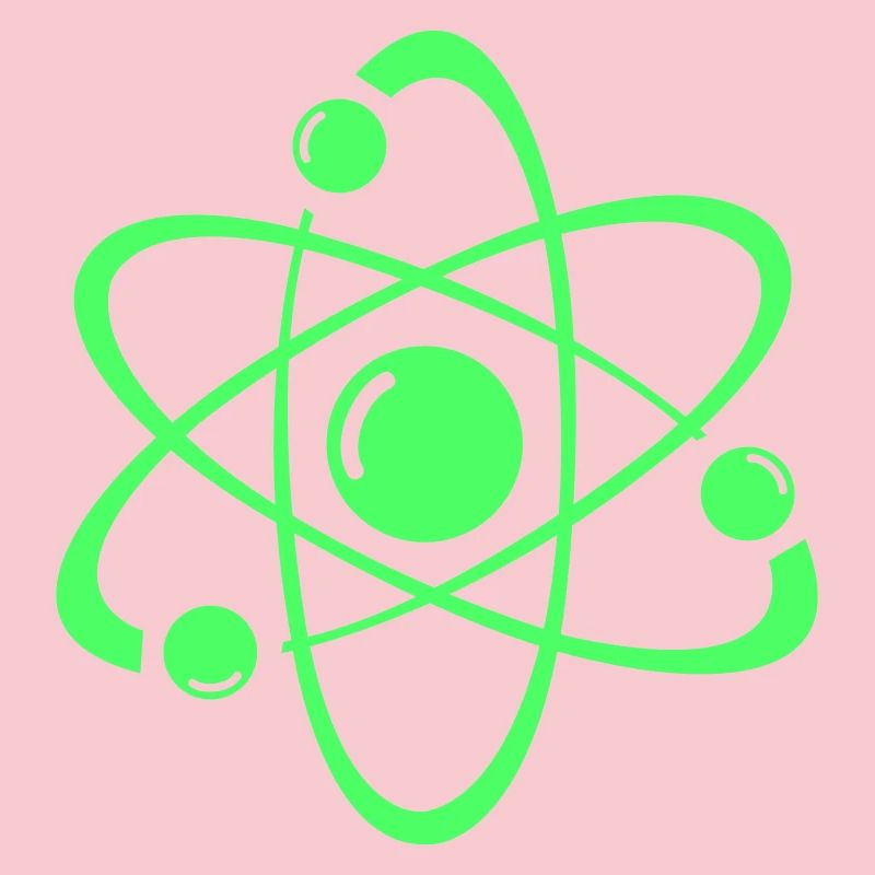 Conception d’atome de néon : image atomique radiante