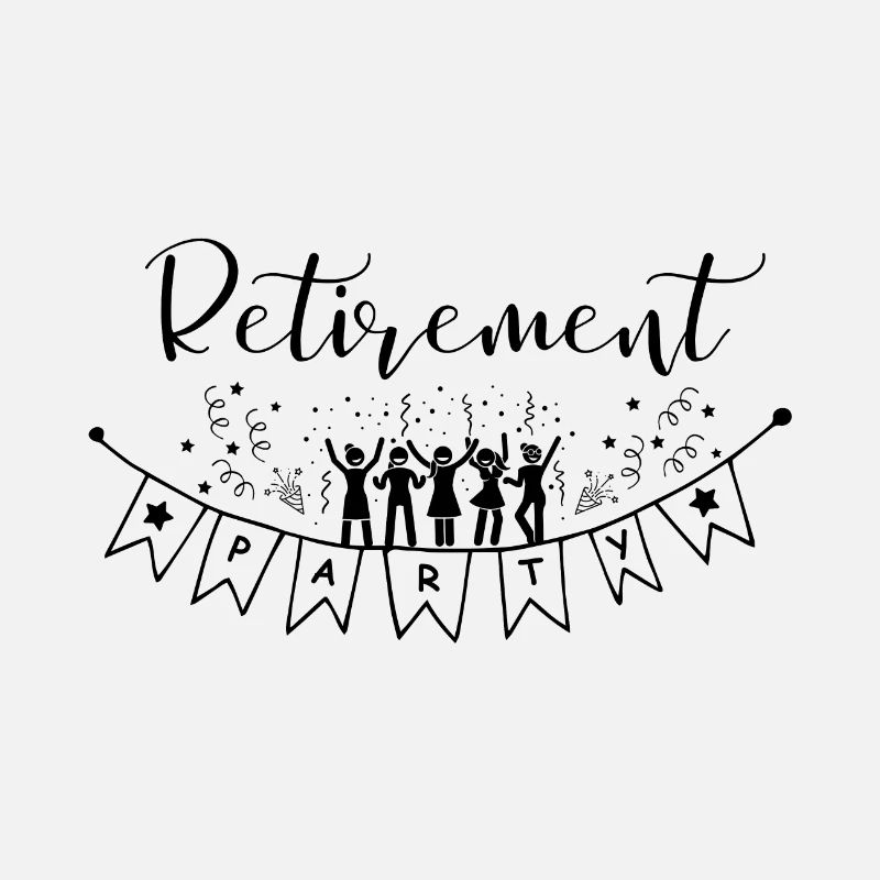 Fröhliche Ruhestandsfeier Hallo Pension.