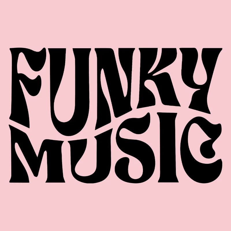 Conception typographique de musique funky