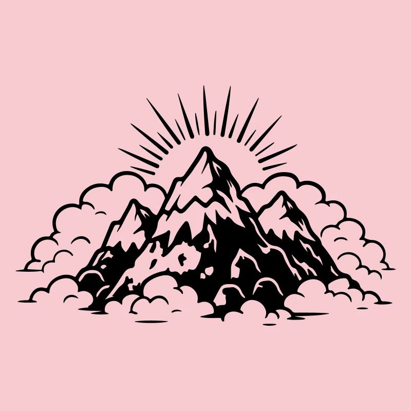 Mountains Landscape Icon