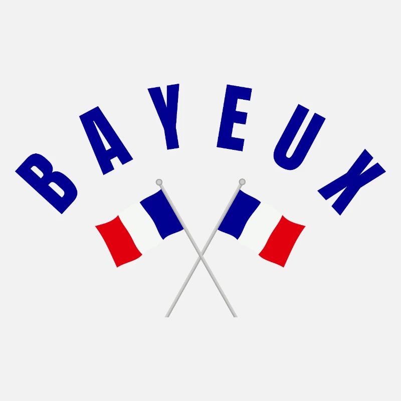 Drapeaux français croisés de Bayeux Emblèmes