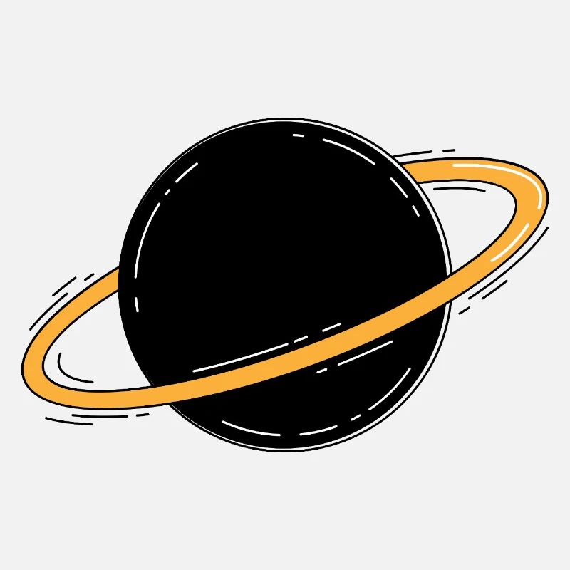 Saturne Planet Space Minimalist
