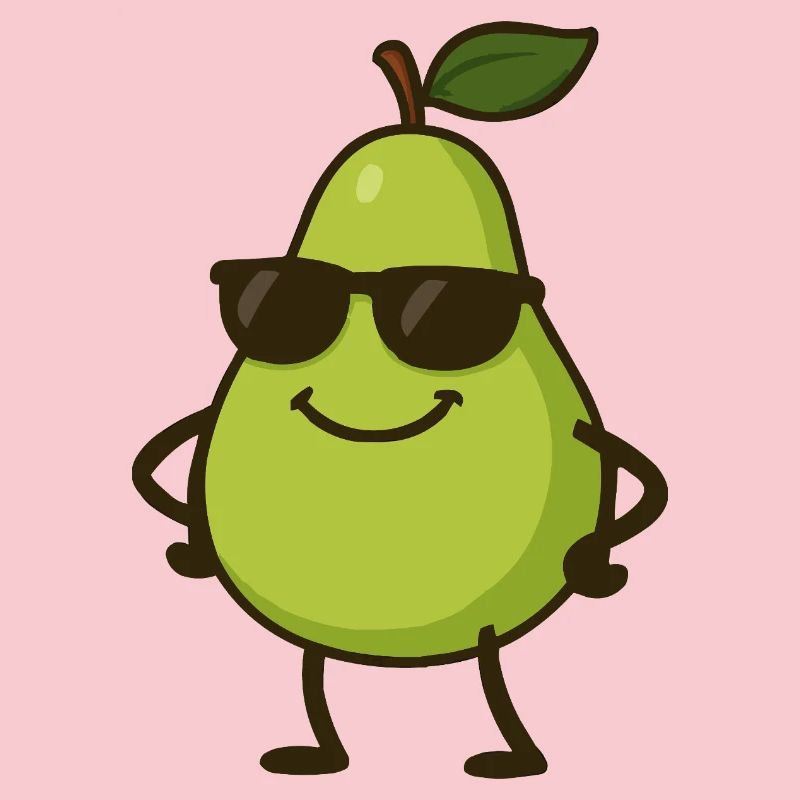 Poire Bande Dessinée Cool