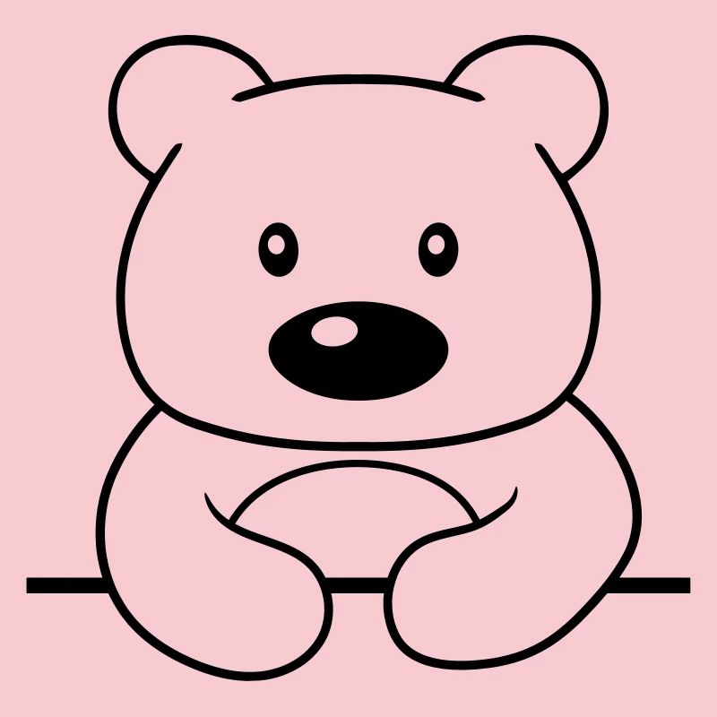 shield frame text write teddy grizzly baer ba