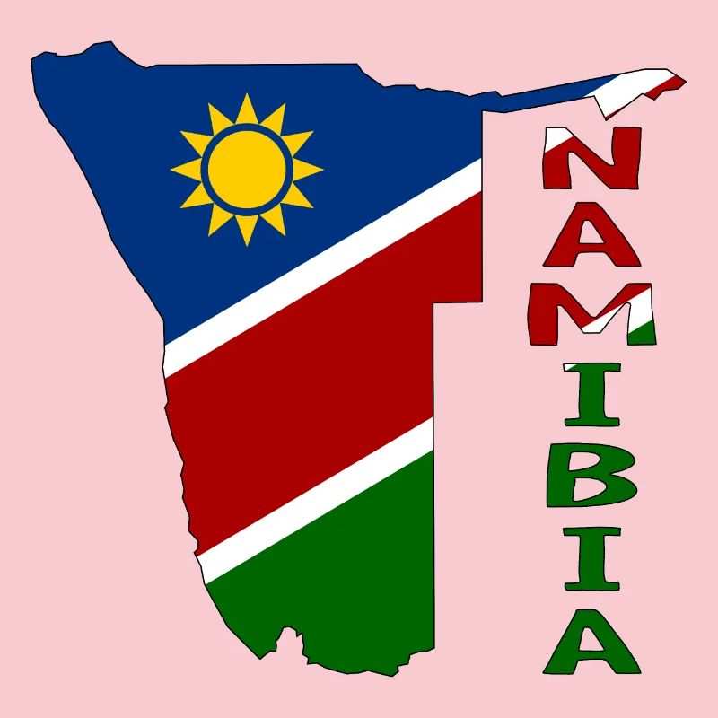 Namibia Map Flag