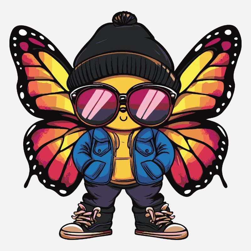 Papillon Bande dessinée cool