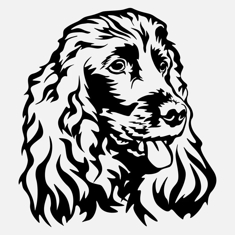 Tête de Cocker Spaniel