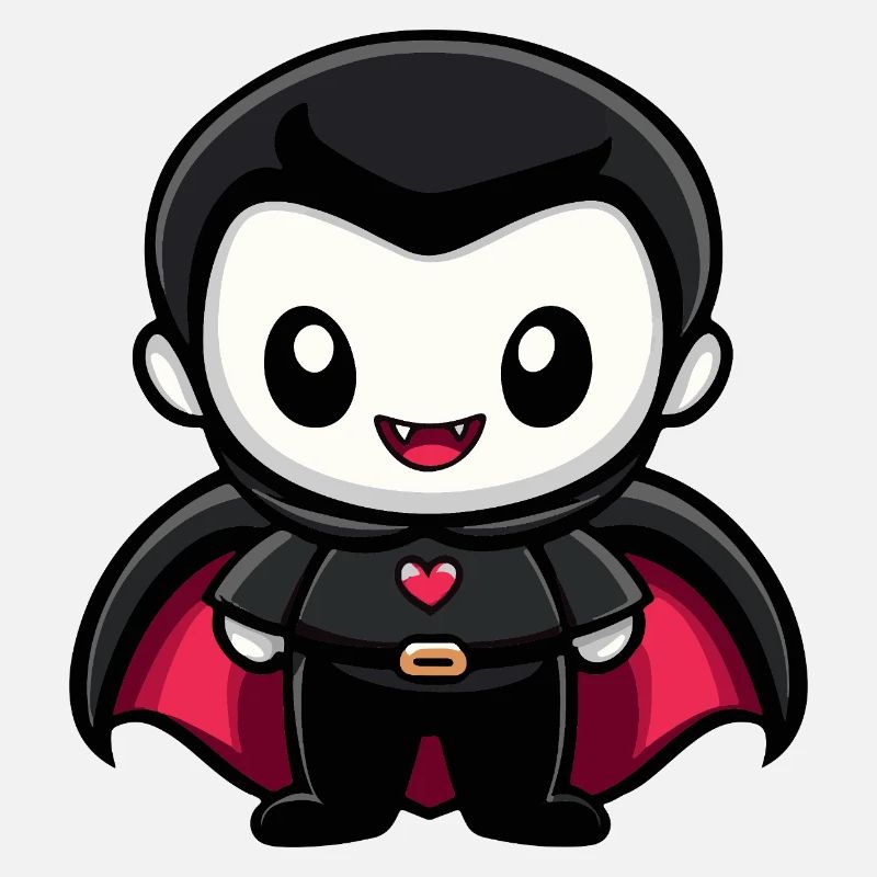 Vampir Halloween Niedlich Comic
