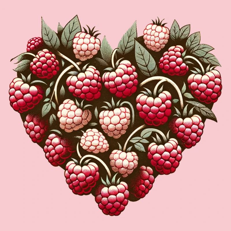 Raspberry Heart Pattern