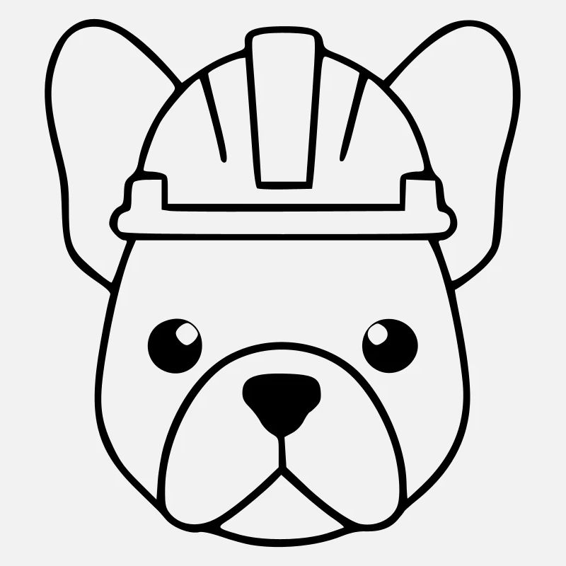 Profil du casque d’ouvrier du bâtiment Frenchie