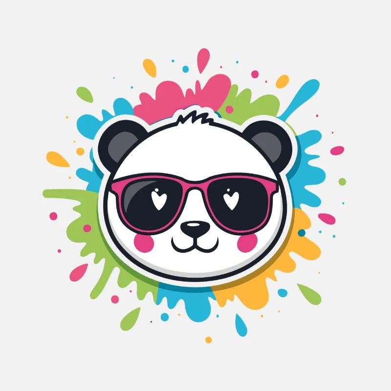Panda Pop Farb-Spritzbrille