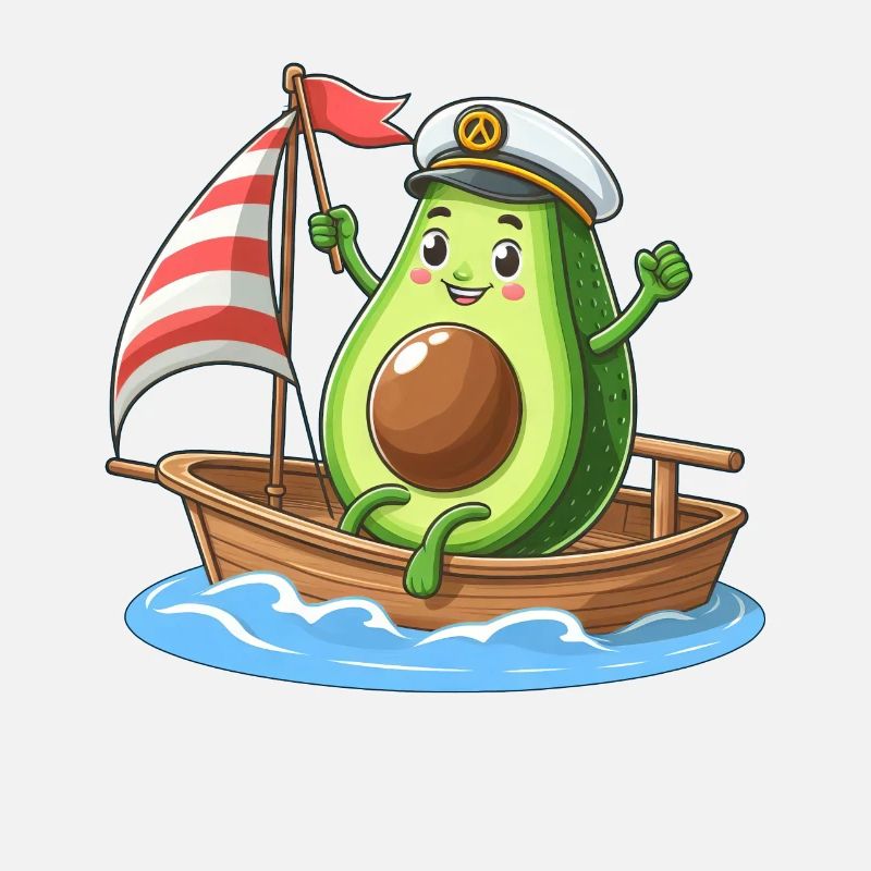 Cool dériveur à motif d’été avocat