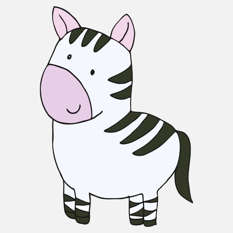 zebra rosa