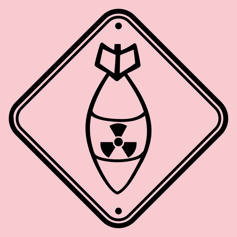 shield danger caution warning caution atomic bomb r