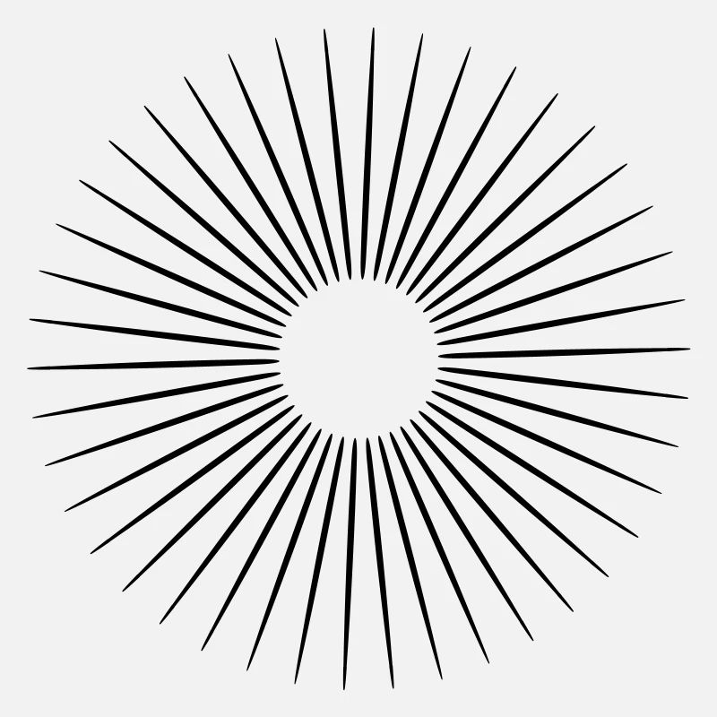 Lines in a circle in all Vector colors