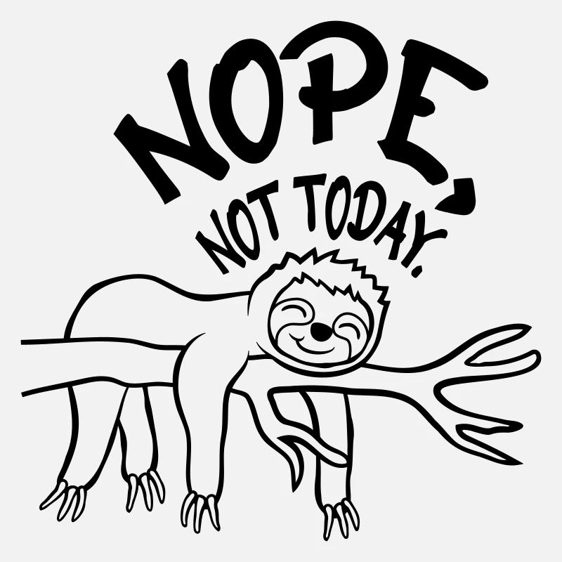 Funny Nope Sloth