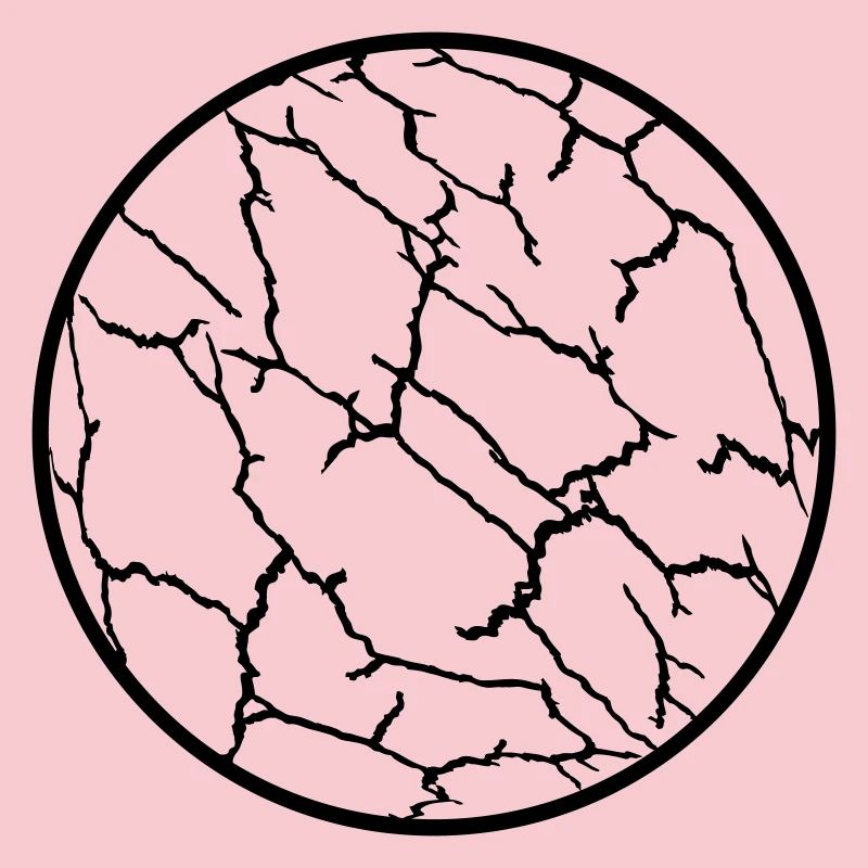 Cracks Pattern Planet Ball
