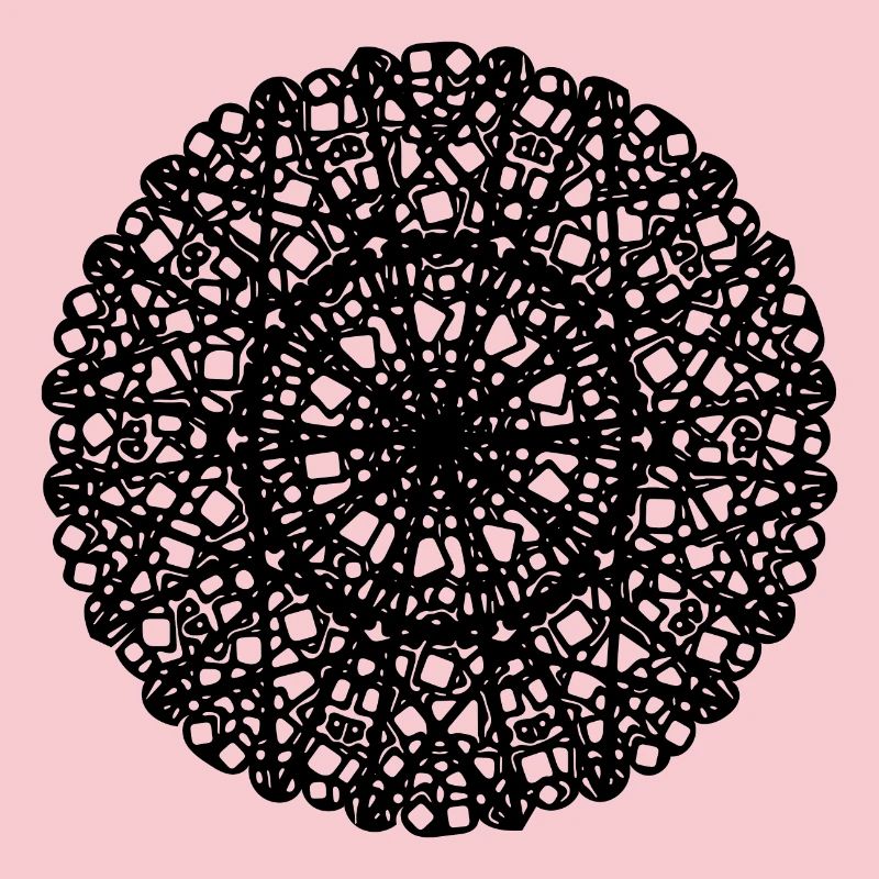 Geometric Flowers Mandala Round Pattern Shape