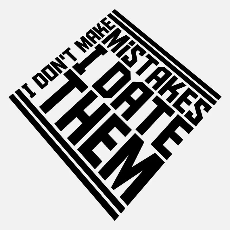 Date Mistakes Quote Logo