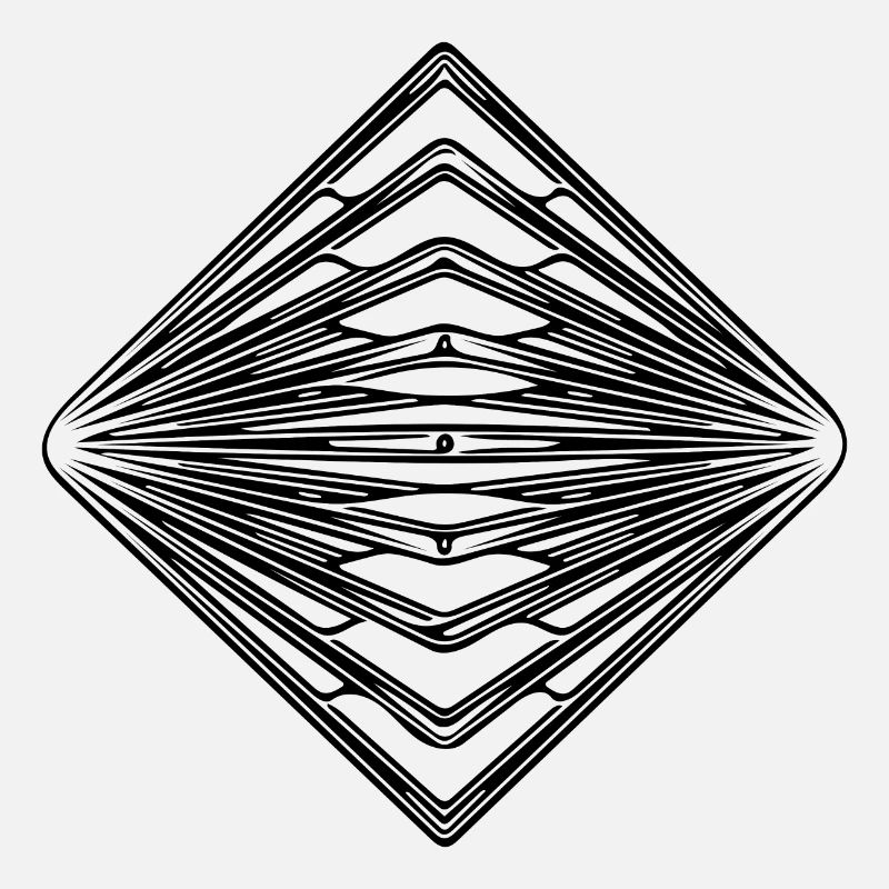 Geometric Vintage Triangle Pattern