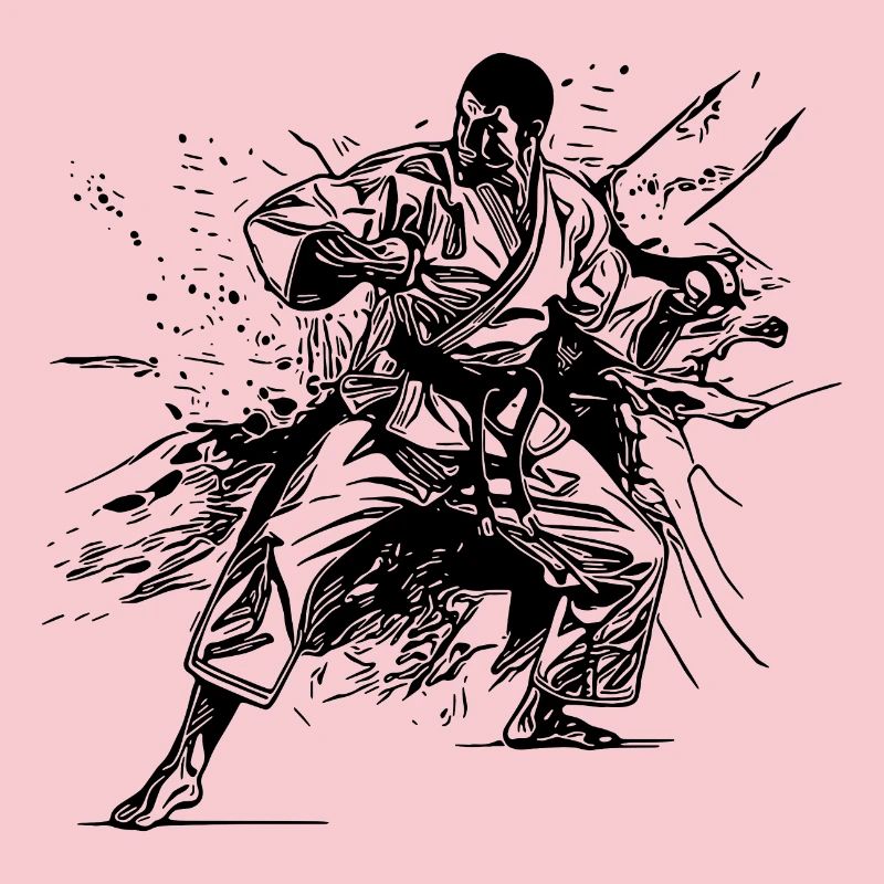 Tattoo Karate Style Sparring Partner Fighting Technique
