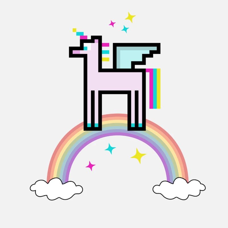 RetroEinhornRegenbogen