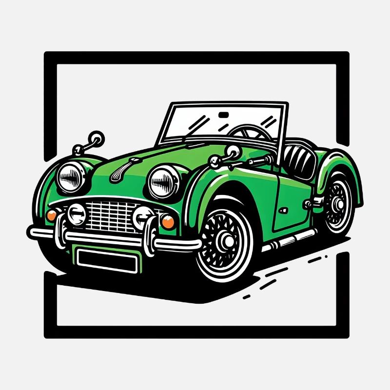 Grünes Oldtimer