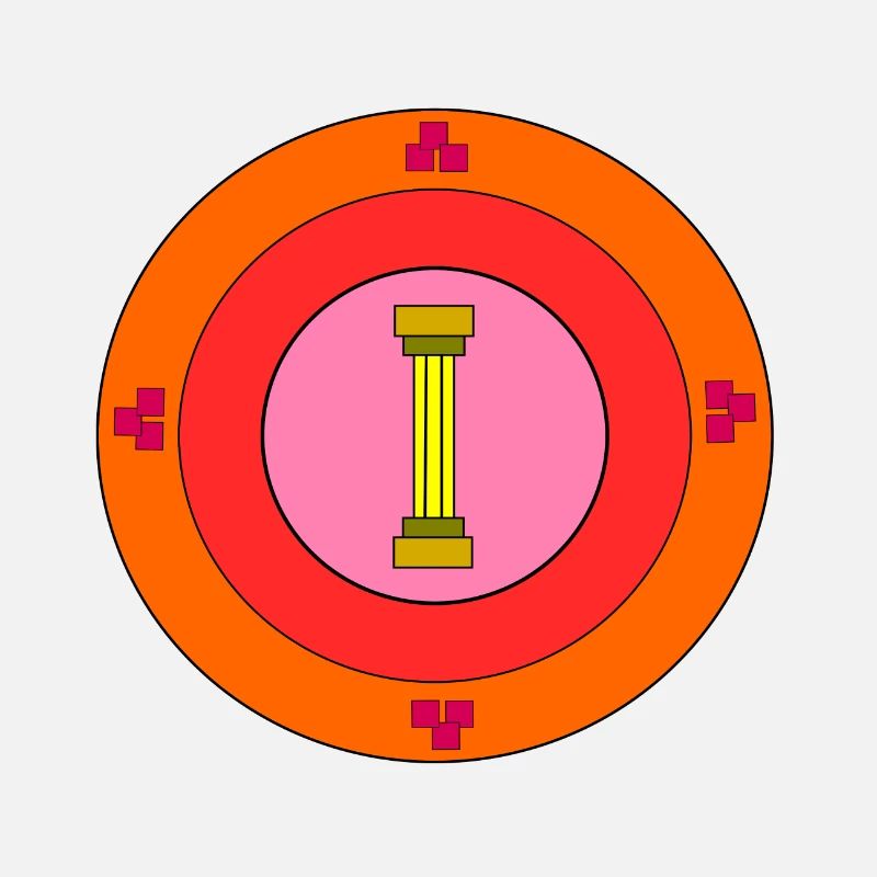 Emblem mit Säule