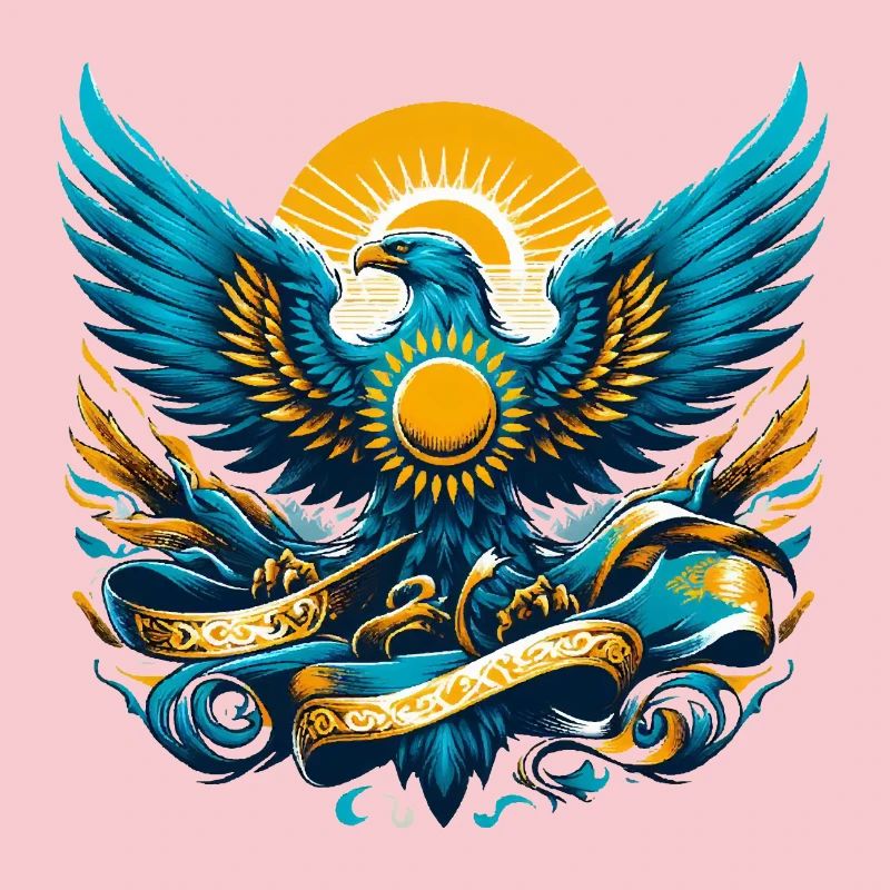 Kazakhstan Eagle Flag Flag Dynamic Gift
